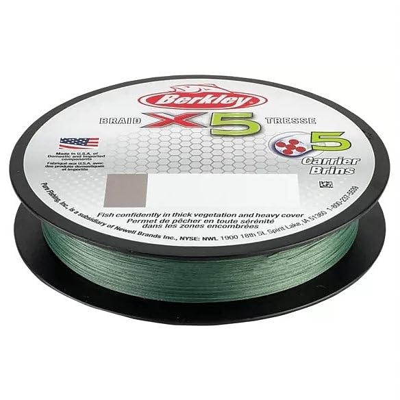Berkley x5 Braid Fishing Line - color: Crystal, size: 164yd, style: 15lb