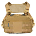 Tactical Chest Pack Bag Molle EDC Pouch Bag with CCW Compartment Adjustable Strap Workouts Fishing Hunting - color: Coyote Brown