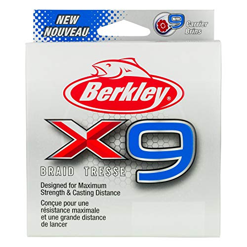 Berkley x9 Braid Fishing Line - color: Crystal, size: 328yd, style: 15lb Test