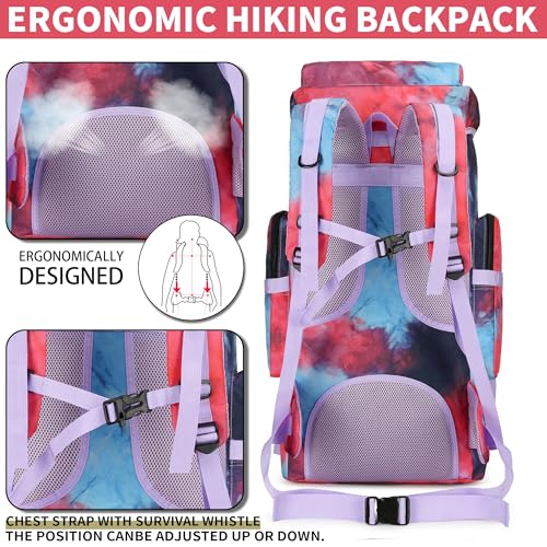 Hiking Backpack for Men 70L/100L Camping Backpack Military Rucksack Molle 3 Days Assault Pack for Climbing | Camping Backpack - color: 70l-nebula