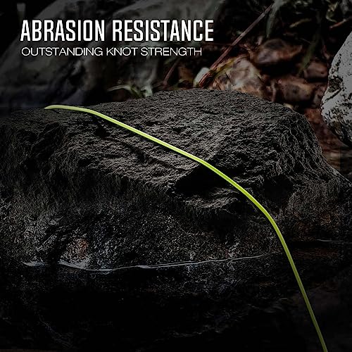Piscifun Sword Fly Fishing Line with Welded Loop, Weight Forward Floating Fly Line, Available in WF1, WF2, WF3, WF4, WF5, WF6, WF7, WF8, WF9, and WF10 Weights, in Lengths of 90 and 100 Feet - color: Yellow & Moss Green, size: WF-7F 100FT
