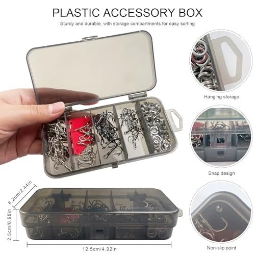 207Pcs Unpainted Fishing Lures Making Kit DIY Blank Jerkbait Crankbaits Minnow Hard Bait Set Include Treble Hook Split Rings Lure 3D Eyes Stickers