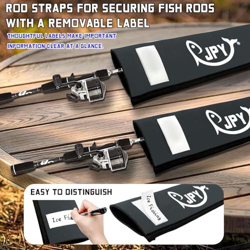 JPY 2 Pcs 3in Wdith Neoprene Fishing Rod Sleeve Protective Rod Covers for Fishing Poles Hook-Resistant Rod Storage Case Fits Spinning Casting Trolling Rods - size: Grey x 1 - 60 IN