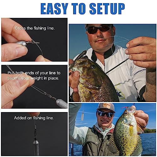 Drop Shot Weights Fishing Sinkers 25pcs Lead Drop Saltwater Fishing Weight Freshwater Drift Sinker Free Rig Fishing Weight Bass Rig Cylinder Removable Catfishing - size: Size2 (3/16oz.) 25 pcs