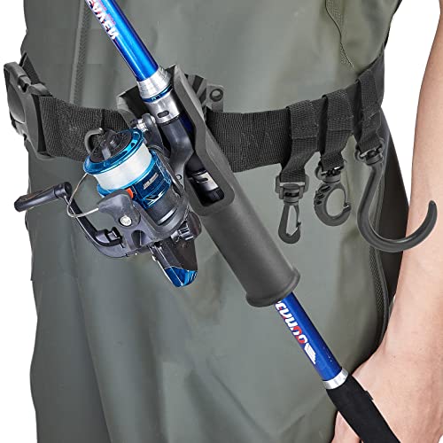 Fishing Rod Holster, Fishing Waist Belt Rod Holder, Adjustable Pole inserter for Spinning Casting Reel Outdoor Fishing - color: Rod Holder with Mounting Base