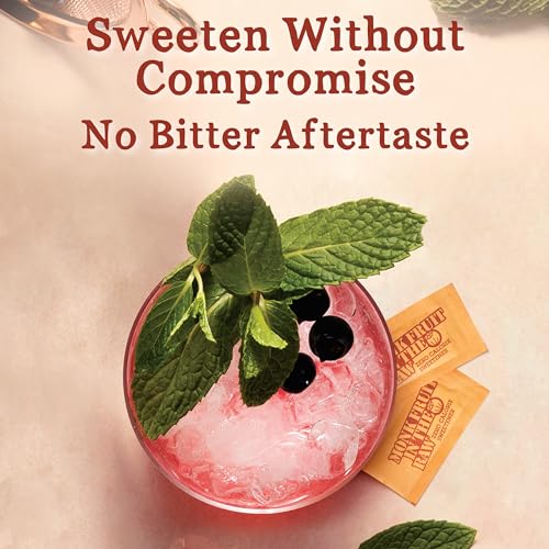 MONK FRUIT IN THE RAW, Natural Monk Fruit Sweetener w/Erythritol, Sugar-Free, Keto, Gluten Free, Zero Calorie, Low Carb, Vegan Sugar Substitute, 40 Count Packets (Pack of 2) - size: 40 Count (Pack of 2)