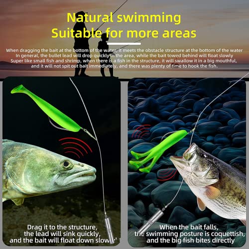 62Pcs/Box Lead Drop Shot Weights Kit (3/4oz, 1/2oz,1/4oz.3/8oz,1/5oz.1/8oz Mixed), Pencil Shaped Drop Shot Rig, No Snag Skinny Lead Sinker, Fishing Bass Rig Cylinder Saltwater Freshwater