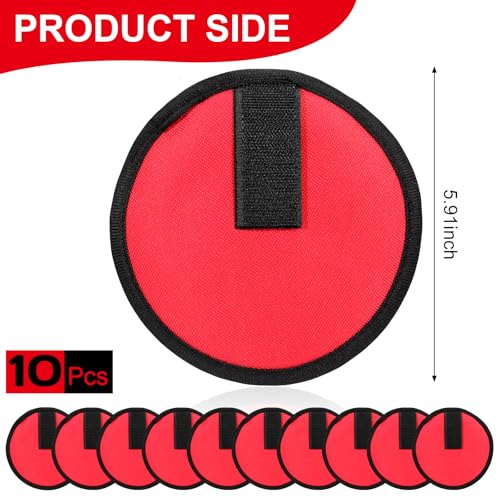 10 Pcs Fishing Hook Covers，Lure Covers，Fishing Lure Wraps，Protector Guard to Keep Fishermen Safe for Rod（red）