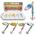 Hipster Pro Pack Rooster Tail Fishing Lures - Proven Inline Spinner Baits, Premium Trout Spinners for Trout and Salmon River Fishing, 100% USA Made by Hofmann's Lures - color: The Crushed Guppy