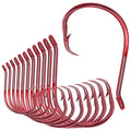 XFISHMAN Circle-Hooks-Fishing-Equipment-Octopus-Hooks-Saltwater-50 Pack #1 –12/0 - color: Red, size: 4/0 50-Pack