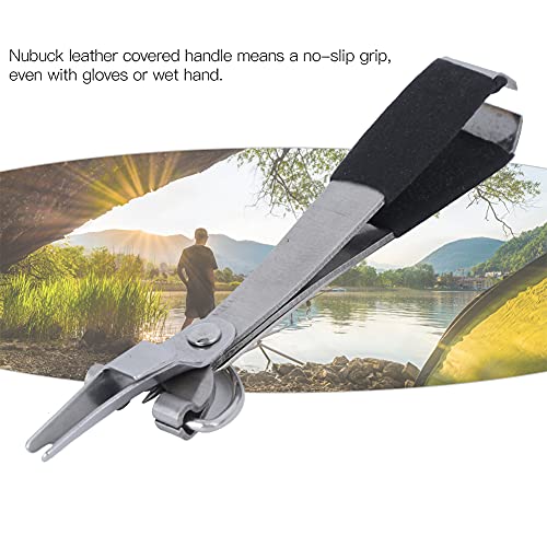 The 2 Pieces 4 in 1 Fly Line Clippers 2Pcs Fly Fishing Quick Knot Tool Fast Nail Knotter Lines Clipper Hook Eye Cleaner with Retractor Fishing Knot Tying Tool Quick Knot Tool Fast Nail Knot