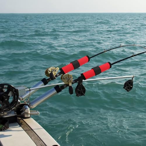 10 Pcs Fishing Hook Covers，Lure Covers，Fishing Lure Wraps，Protector Guard to Keep Fishermen Safe for Rod（red）