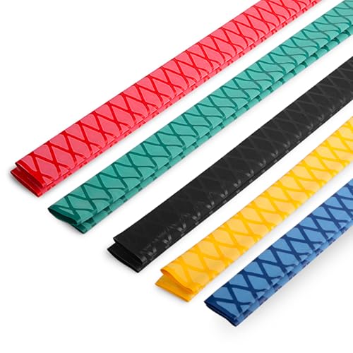 Heat Shrink Tubing, Heat Shrink Wrap Tube Sleeve for Fishing Rods Grip Handle with Non Slip and Insulation Black (Diameter 20mm, Length 63in) - color: Black, size: Diamter:20mm Length:63