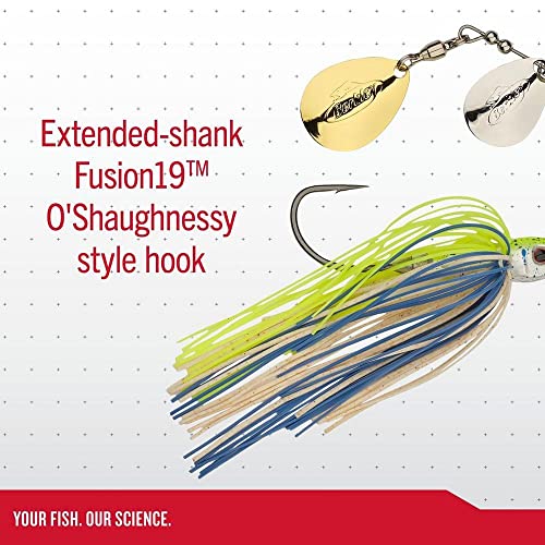 Berkley Power Blade Compact Fishing Spinnerbaits - color: Shad Spawn/Gold + Silver, size: 1/2 oz - Colorado Willow