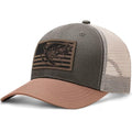 Fishing Gifts for Men - Snapback & Trucker Hats - American Flag Outdoor Fishing Hat - color: 03.grey Green(bassflag)