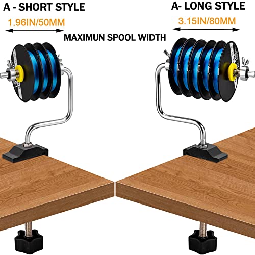 THKFISH Fishing Line Spooler Fishing Line Winder Spooler Fishing Accessories Adjustable Stable Portable Fishing Line Spooler/Fishing Line Remover - color: B -Long- Line Spooler