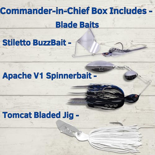 5 Star Freshwater Fishing Kit, Lures for Bass (Commander-in-Chief) - size: Commander-in-Chief