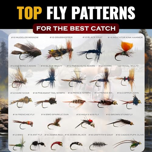 RoxStar Fly Shop Trophy Trout Top Wet & Dry Flies for Trout. Proven Nationwide to Catch Fish! Tied in-House Never Outsourced Fly Fishing Gift