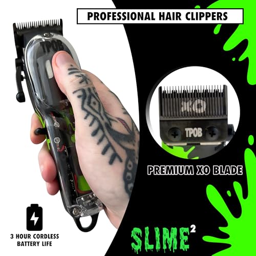 TPOB Slime 2 Professional Hair Clippers Collection (Black with Splatts) - color: Black With Splatts