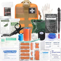 74 Piece Camping First Aid Kit Ifak Trauma Kit, Molle Tactical First Aid Kit Refill Supplies for Survival Camping Hiking Travel (Orange) - color: Orange