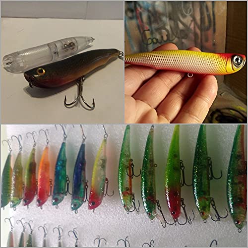 10 Blank Unpainted Minnow Crankbait Topwater Lipless Jerkbait Fishing Lures V3 - color: UPW622P10