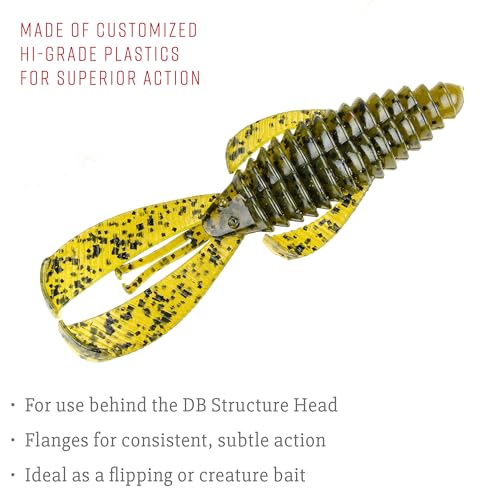 Strike King Rage Bug Fishing Lure, Soft Plastic Grub, Unique Design, Subtle Action - color: Summer Craw