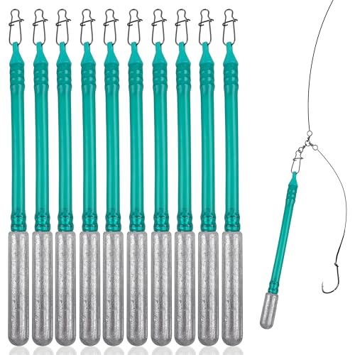 Dragging Weights for Catfishing Trolling, Drifting Dragging Sinkers No Snag Sinker for Bottom Bouncing Catfish Fishing Slip Stick Catfish Dragging Weights - size: 4oz-10pcs