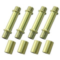 Litoexpe Double End Straight Pipe Lamp Stem Kit 50mm(1.97"), Lamp Extension Rod with Connector 4 Pcs, Lamp Rod Hardware Light Fixture Parts Replacement Gold - color: Gold, size: 1.97 Inch