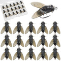 Bionic Fly Fishing Bait, Flies Fishing Lures Kit Trout Jigs Swimbaits Dry Flies Fly Fishing Lures Fish Attractant Fly Fishing Hook for Saltwater Freshwater Bass Panfish 15mm - color: Black-18pcs