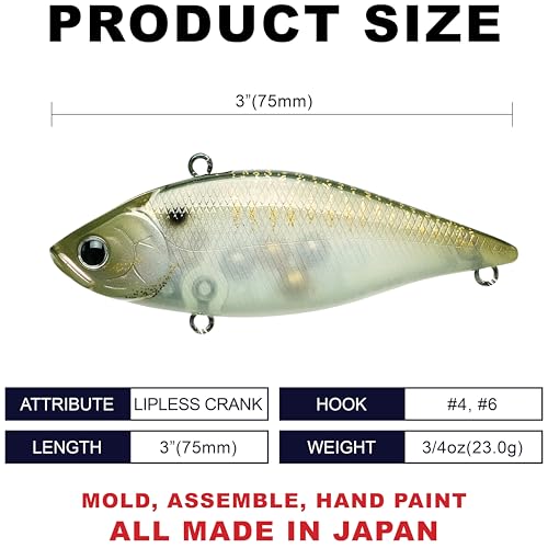 LUCKY CRAFT Lucky Craft Lv 500 ' - color: 812 Live Pearl Shad
