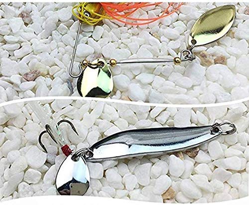Fishing Spinner Blades for Lure Making - 50pcs/Box Colorado Willow Spinner baits Blades Bulk for DIY Spoons Spinnerbaits Walleye Fishing Rig Make - Silver Gold Size #1#2#3 - color: Gold Colorado, size: #3
