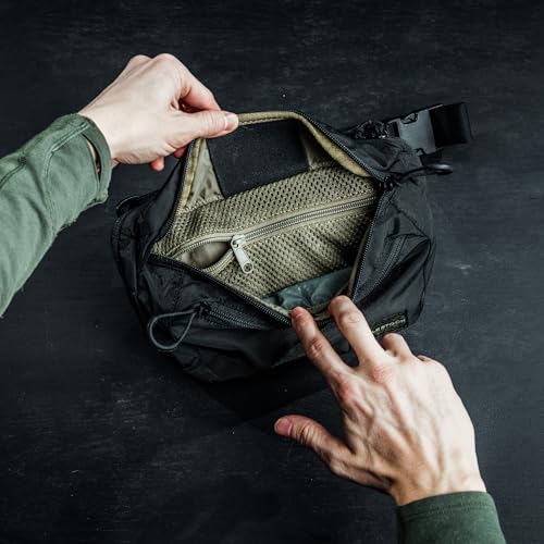 Eberlestock Bando Bag - Tactical Men's Fanny Pack w/Adjustable Waist Belt, Zippered Pockets, Compact Lightweight Belt Bag - color: Multicam, size: X-Large
