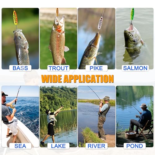 Fishing Spoons Lure Jigs, 5pcs Jigging Spoon Saltwater Fishing Lures Slow Vertical Jigs Metal Baits for Trout Bass Tuna Salmon Sailfish Snapper - color: A-5pcs, size: 1/2oz(15g)