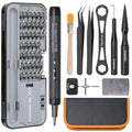 THKFISH Fishing Reel Maintenance Kit, Reel Repair Tool Kit, Fishing Reel Cleaning Set with Spool Pin Remover and 28 in 1 Screwdriver or 38 in 1 Electric Screwdriver - color: Black-Electric screwdriver
