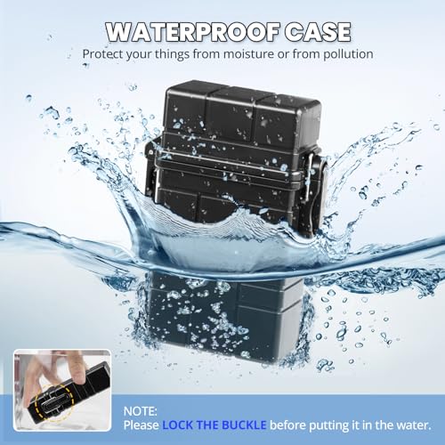 Waterproof Case, Airtight Holder Case for Whole Package 20pcs 84-100mm Size, EDC Survival Container for Fishing Kit, Match Seal Storage Dry Box, Camping Essentials, Cool Gadgets for Men Women - size: 100mm