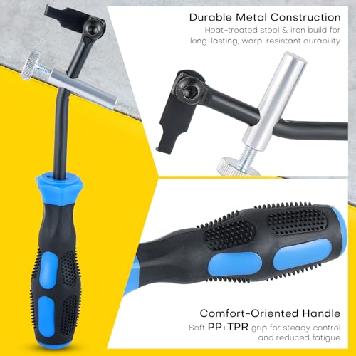 58430 Shaft Type Seal Puller | Universal Seal Puller, Camshaft & Crankshaft Oil Seal Removal Tool, Seal Puller Tool, Blind Seal Extractor for Automotive and Motorcycle Engine Repair