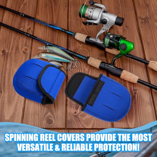 Fishing Spinning Reel Covers Case for 2000-6000 Series Baitcasting Trolling Fishing Reels Protective Bag Case Pouch Sleeve Gloves - color: Blue, size: 2000-3000 Spinning Reel