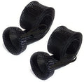 Reaction Tackle Rod Socks, Fishing Rod Sleeves and Covers for Spinning and Casting Rods, Breathable Mesh Rod Protectors with Elastic Band (2-Pack) - color: Black