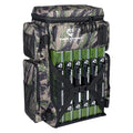 Evolution Fishing Drift Series Tackle Backpack, Outdoor Rucksack w/ 6 Fishing Tackle Trays, Heavy Duty - color: Tiger Stripe, size: 3700