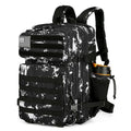 Lovelinks21 25L Tactical Backpack for Men and Women Military Backpack Small Assault Pack Molle Backpack Bug Out Bag Travel Rucksack Daypack (Black Lightning) - color: Black Lightning