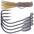 XFISHMAN-Tube-Jig-Heads-for-Bass-Fishing-Tube-Bait-Hooks 1/16oz 1/8oz 3/16oz 1/4oz (12-Pack) - color: 4/0 Hooks, size: 3/16oz (12-Pack)