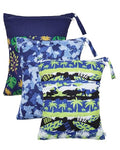 babygoal Hawaii Wet Dry Bags 3 Pack, Waterproof Travel Bags for Swimsuits, Beach, Pool, Gym,Food Storage and Wet Clothes,3LN41-B - color: Boy color 41
