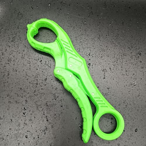 Fishing Pliers,Saltwater Resistant Fishing Gear,Fly Fishing Tools Set,Hook Remover Split Ring,Ice Fishing Gifts for Men - color: A01-Green Tool Sets
