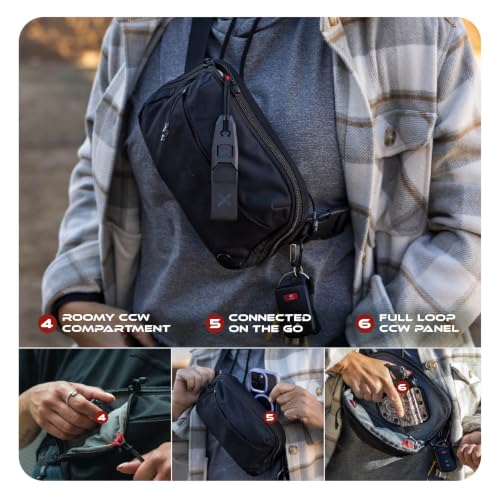 Vertx Everyday Tactical Fanny Pack 2.0-100% Nylon Fanny Pack for Men and Women with CCW-Ready Design and Rapid Access Tab - Wolf Grey - 2L - color: Wolf Grey, style: Everyday Fanny Pack 2.0