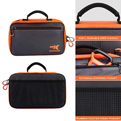 KastKing Signature Lure Bag Utility Binder Tackle Bag - Fishing Gear, Self-Healing Zippers & Padded Handle Design