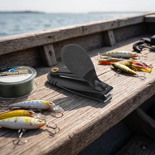 VBESTLIFE Pack of 2 Fishing Nippers, Stainless Steel Line Cutter with Built-in Hook Remover and Knife Blade, Large Grip Thumb Bar for Anglers Fishing Enthusiasts and Outdoor Activities