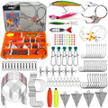 Saltwater Gear Surf Fishing Tackle Kit, Include Saltwater Lures, Pyramid Sinker Weights, Bucktail Jigs, Spoons, Leader Rigs, Catfish Hooks Swivels, Pier Ocean Sea Surf Fishing Freshwater Accessories