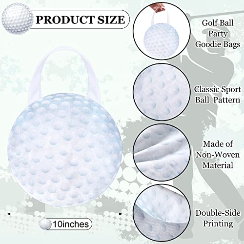 Shihanee 24 Pcs Golf Party Favor Bags Ball Themed Gift Bag Golf Treat Bag Non Woven Goodie Candy Handbag for Sport Game Party Favor - style: Golf