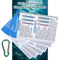 Simple Fishing Knot Tying Tool: 25 Ways Easy Waterproof Knots Cards – Portable Pocket Guide for Beginners, Essential Fishing Gear for Saltwater & Fly Fishing, Fishing Gift for Men, Kids, Boy Scouts