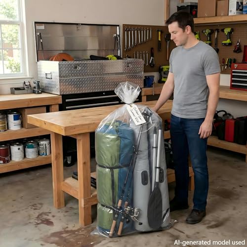 Heavy Duty Live Fish Bags, Large, 23x47 Inch, Case of 8 | Koi Transport,2.4 MIL Thick,Leak Resistant